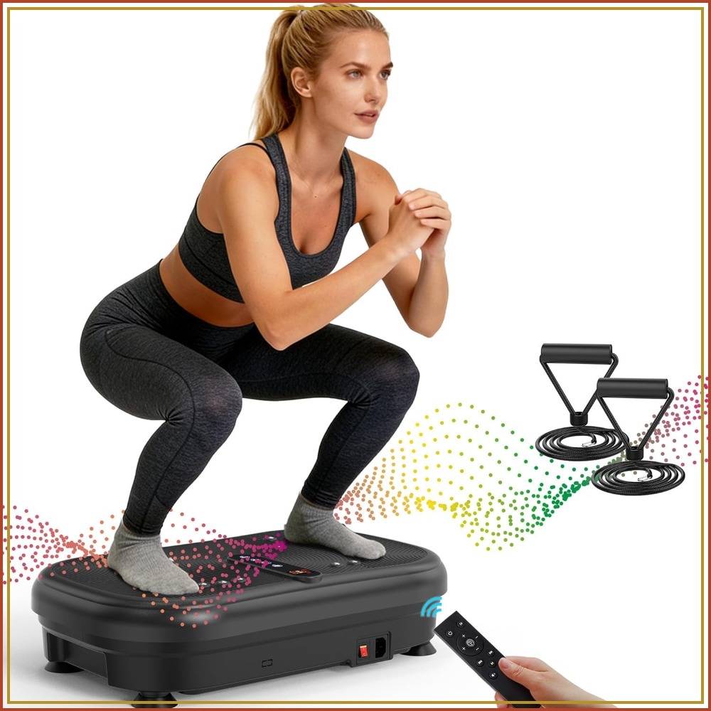 Home Gym Weight Machine - AXV Vibration Plate Fitness Platform Exercise