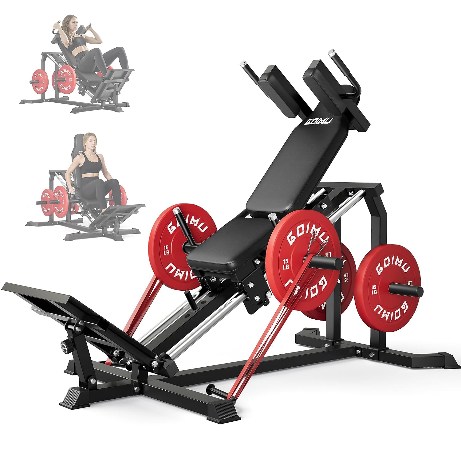 Home Gym Hack - L5 Leg Press Hack Squat Machine,