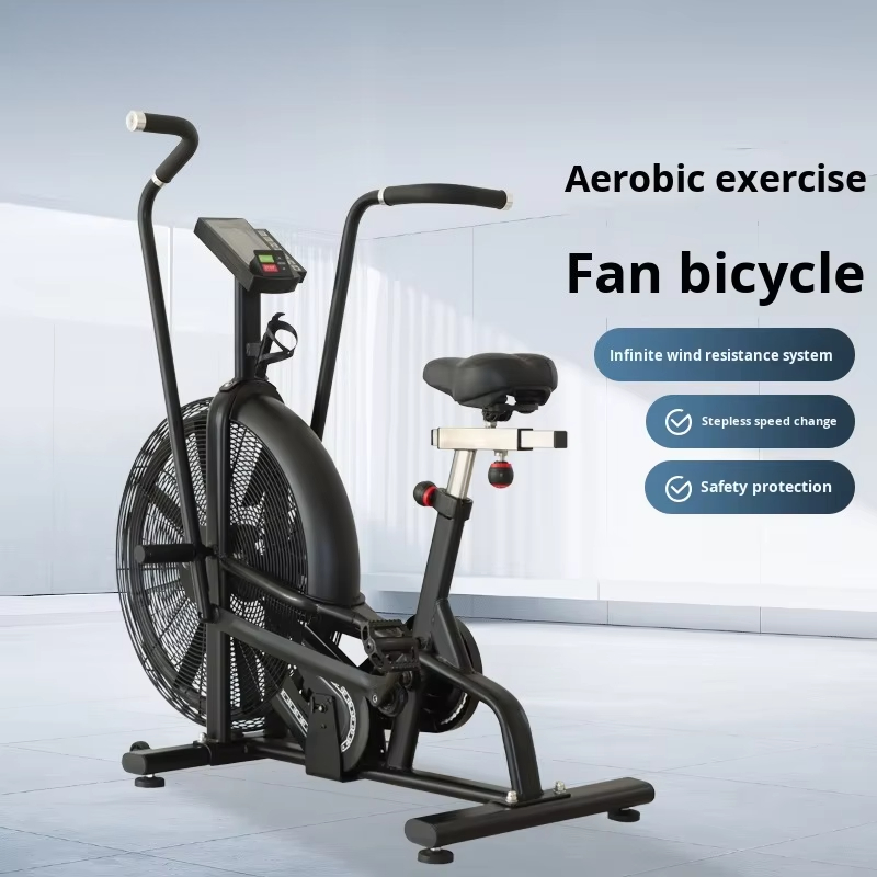 Home Gym Bike - Commercial Wind Resistance Aerobic Exercise Bike