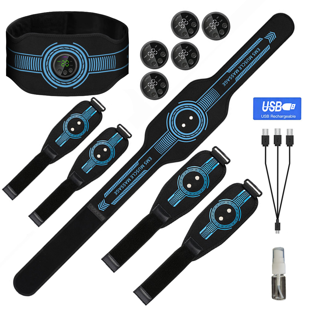 Home Gym Electric Machine - USB Rechargeable Abdominal Muscle Trainer Abdominal