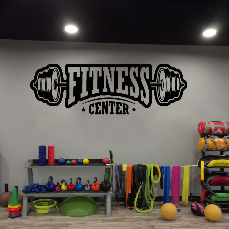 Home Gym Furniture - Gym vinyl decor wall decal fitness