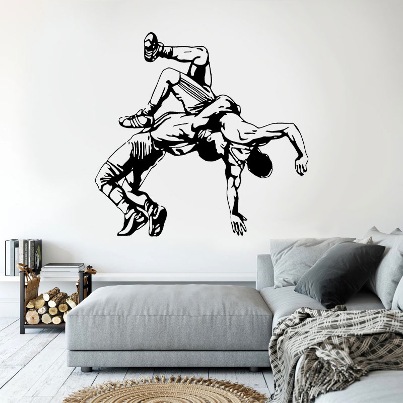 Wrestling Throw Wall Decals Vi - Home Gym Furniture 评论和价格