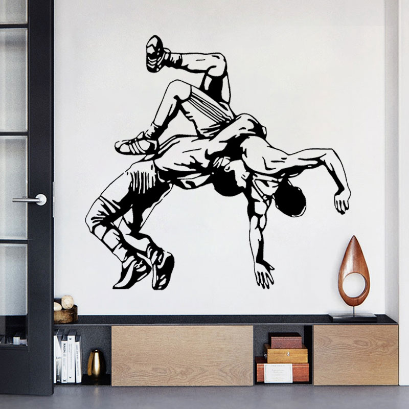 Wrestling Throw Wall Decals Vi - Home Gym Furniture 评论和价格