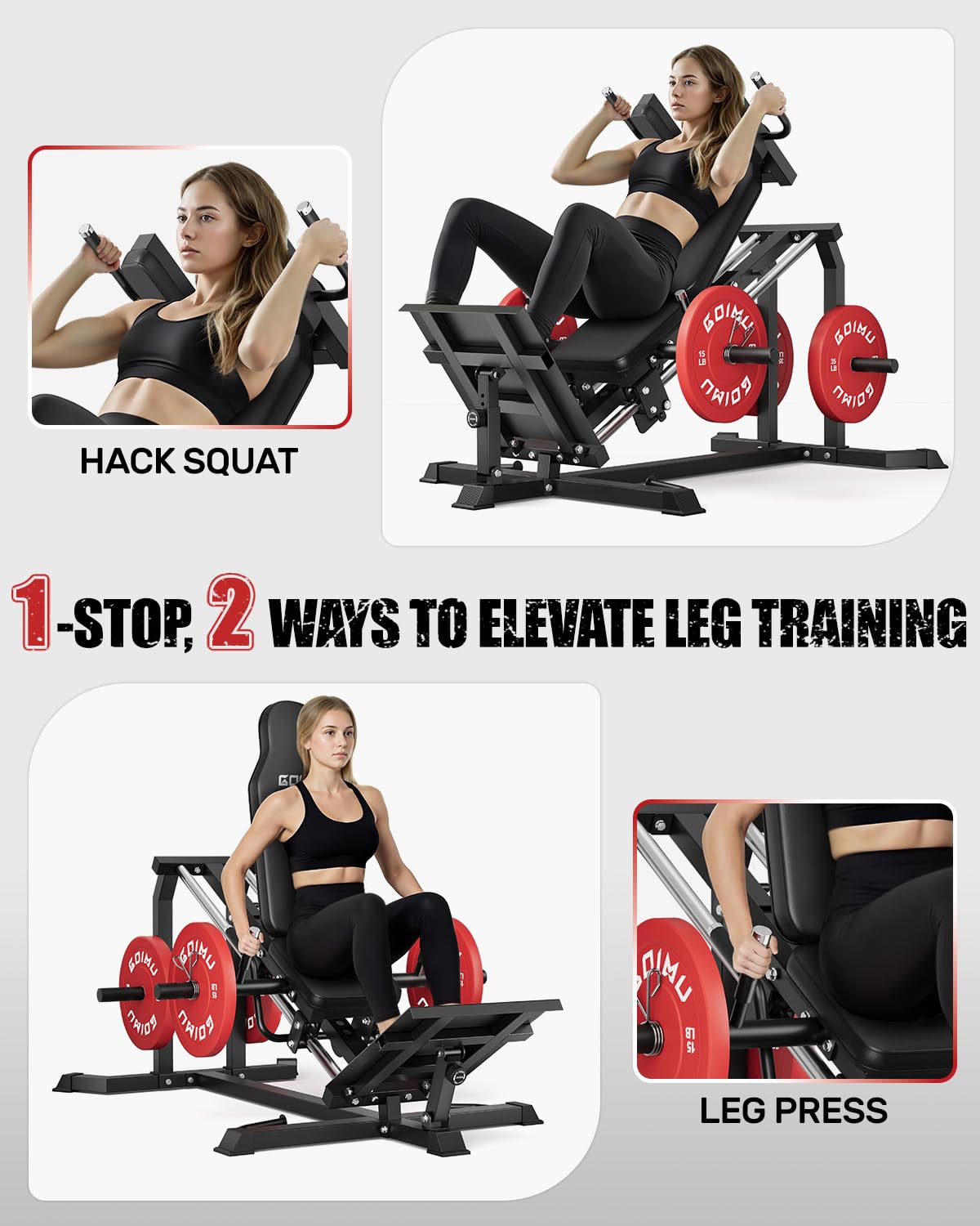 L5 Leg Press Hack Squat Machin - Home Gym Hack 评论和价格