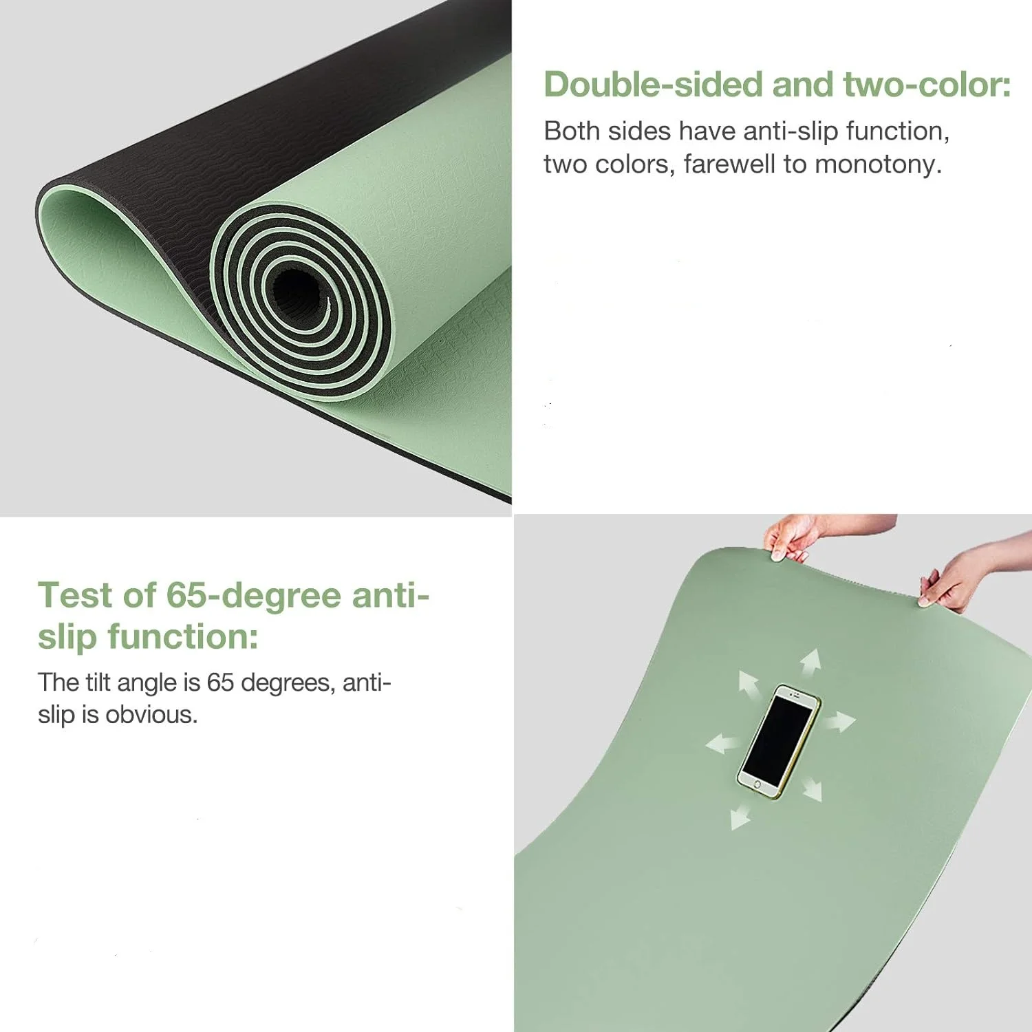 TPE yoga mat is environmentall - Home Gym Furniture 评论和价格