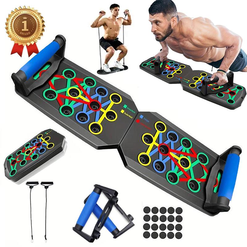 Upgraded Push Up Board 28 Hole - Home Gym Upper Body Workout 评论和价格