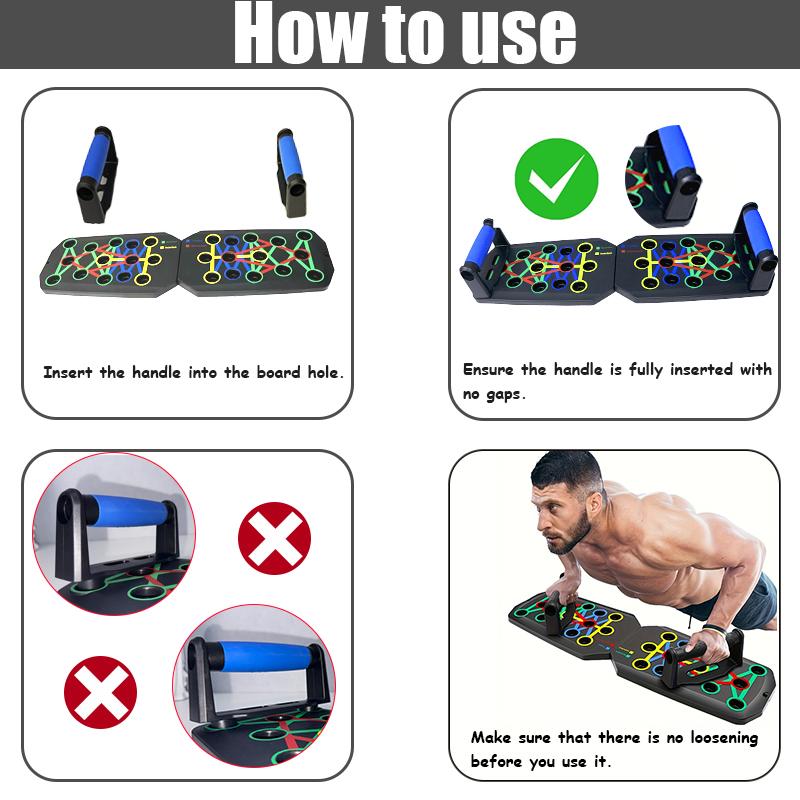 Upgraded Push Up Board 28 Hole - Home Gym Upper Body Workout 评论和价格