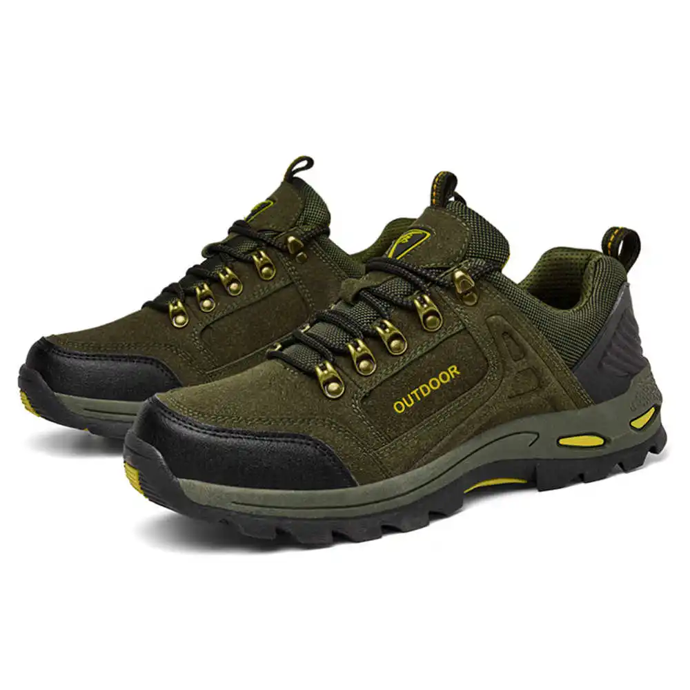 Non-slip Lace Up Hiking Tennis - Home Gym Yellow 评论和价格