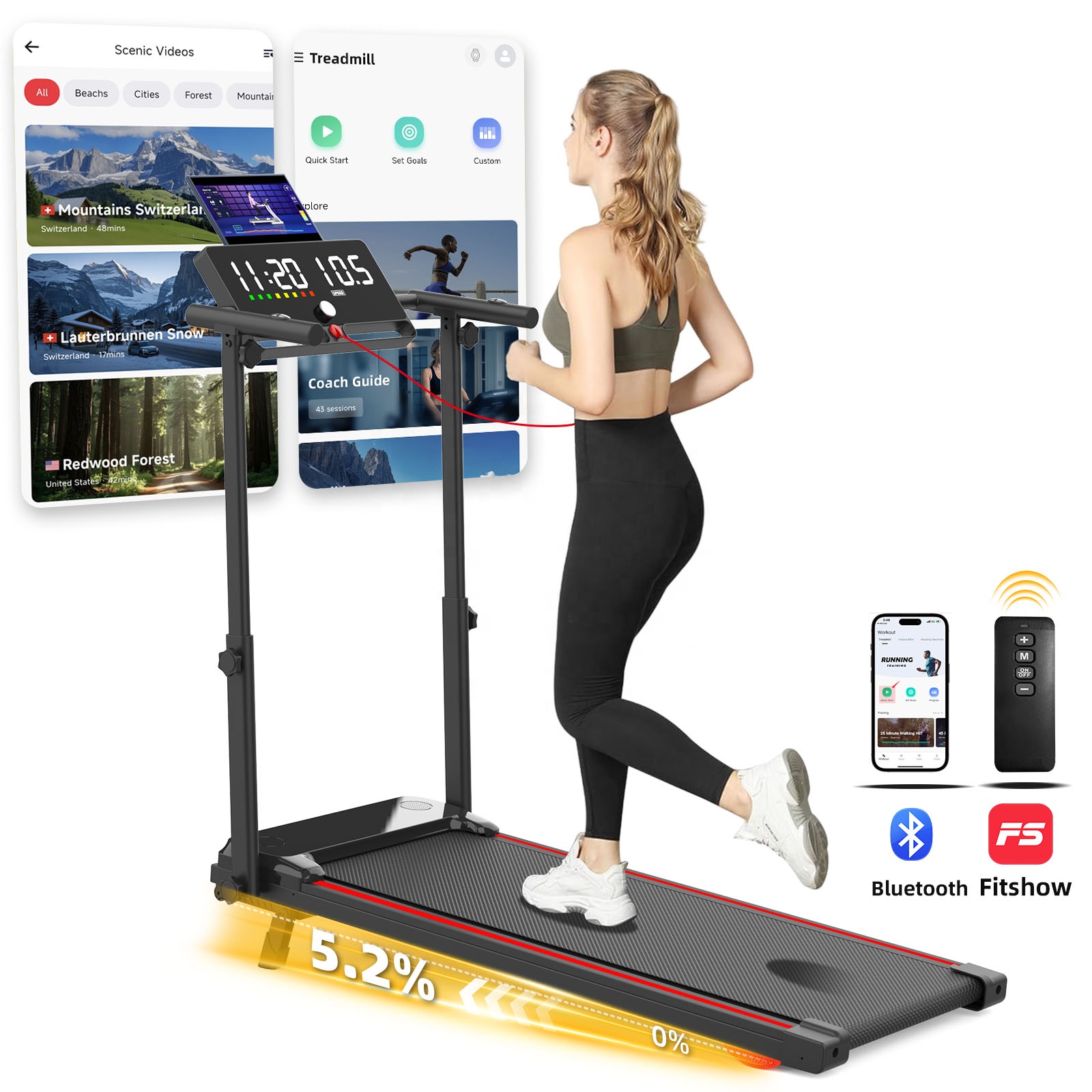 Low Price Folding Treadmill Po - Home Gym Electric Machine 评论和价格