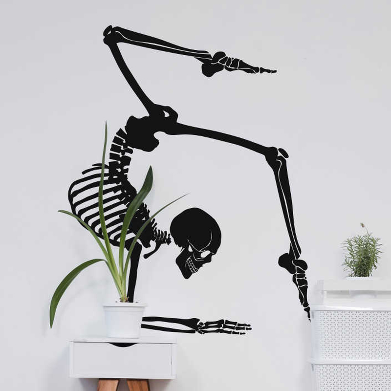 Modern Yoga Skeleton Wall Deca - Home Gym Furniture 评论和价格