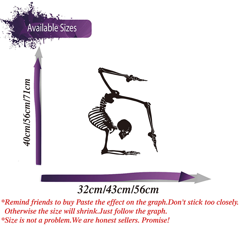 Modern Yoga Skeleton Wall Deca - Home Gym Furniture 评论和价格