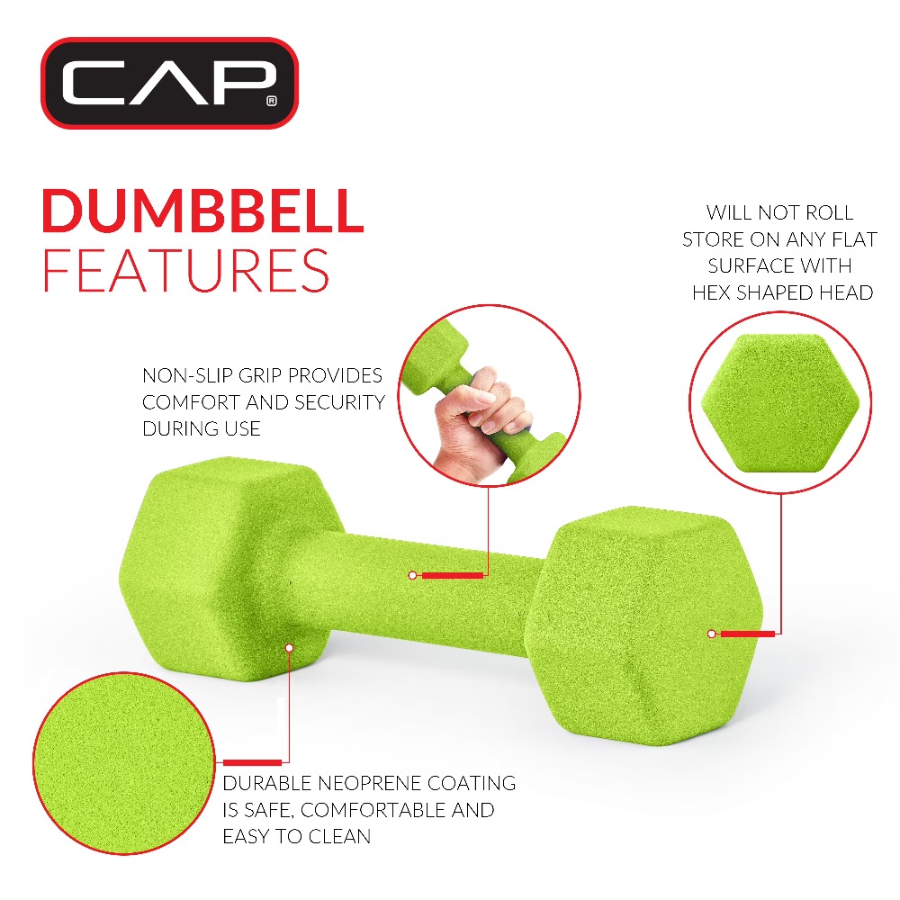 Neoprene Dumbbell 2lb Weight f - Home Gym Yellow 评论和价格