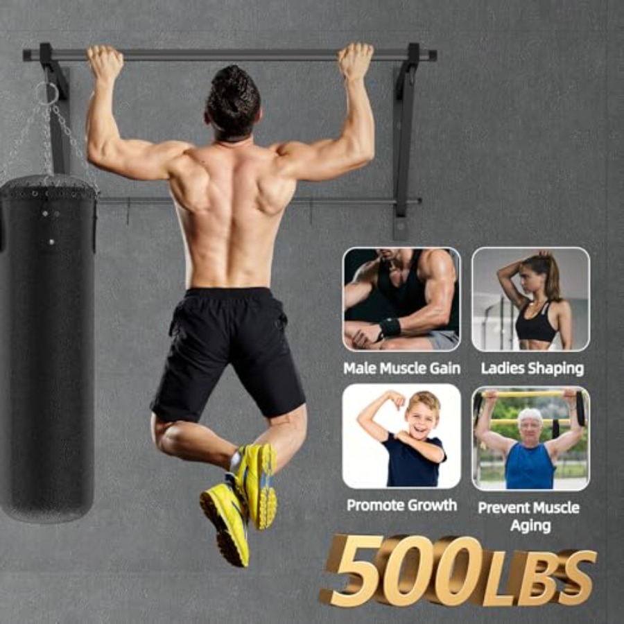 Heavy Duty Wall Mounted Chin U - Home Gym Upper Body Workout 评论和价格