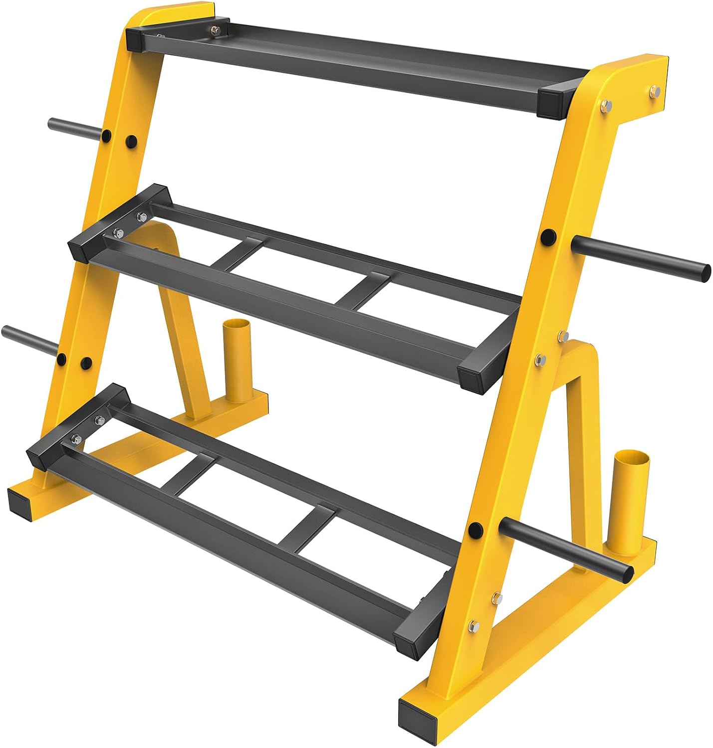 Heavy Duty Three Tier Dumbbell - Home Gym Yellow 评论和价格