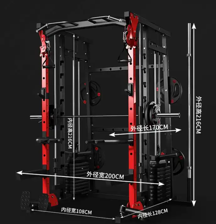 Heavy Duty All-in-One Smith Ma - Home Gym Weight Machine 评论和价格
